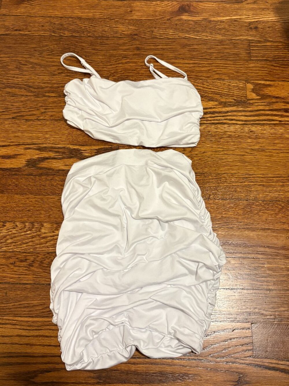 Bodycon white set